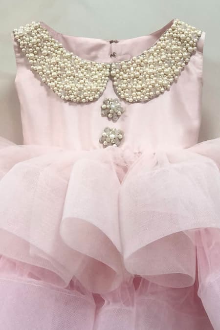 Coco_Purple Tulle, Taffeta Beads, Embroidery Embellished Dress_Online_at_Aza_Fashions