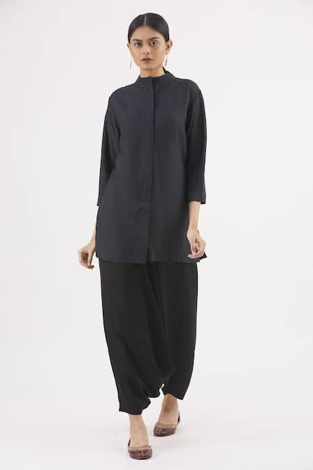 Pinki Sinha Handwoven Tunic with Draped Pant 