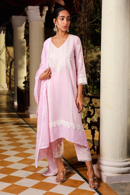 Enaarah Meadow Cotton Kurta Set 