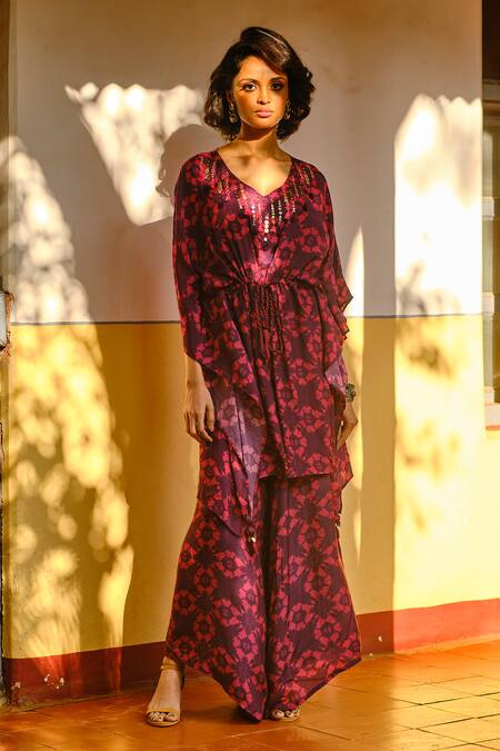 Enech Printed Kurta & Palazzo Set 
