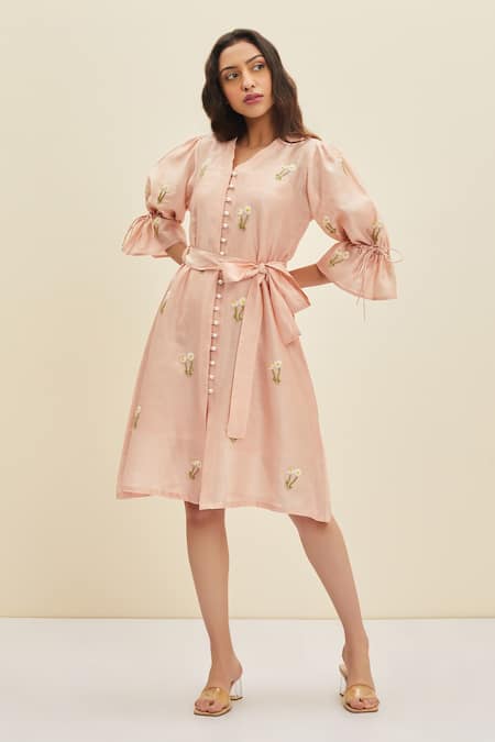 Meadow Estee Puff Sleeve Dress 