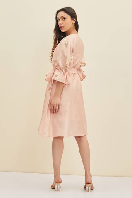 Meadow Estee Puff Sleeve Dress 