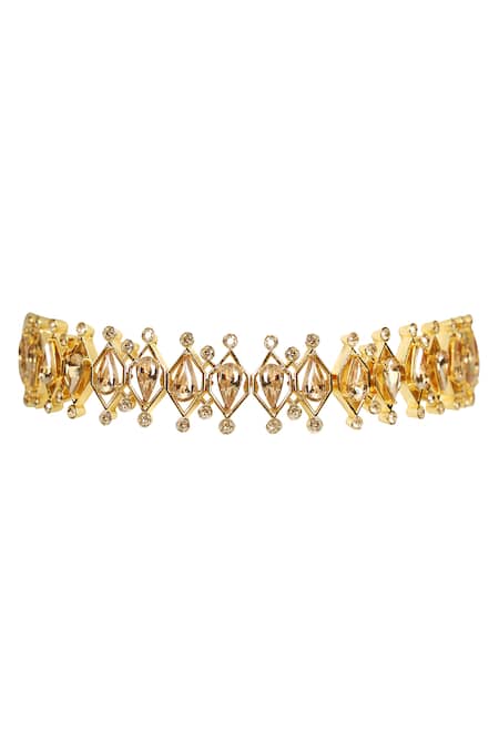 Esme by Aashna Dalmia Crystal Teardrop Choker 