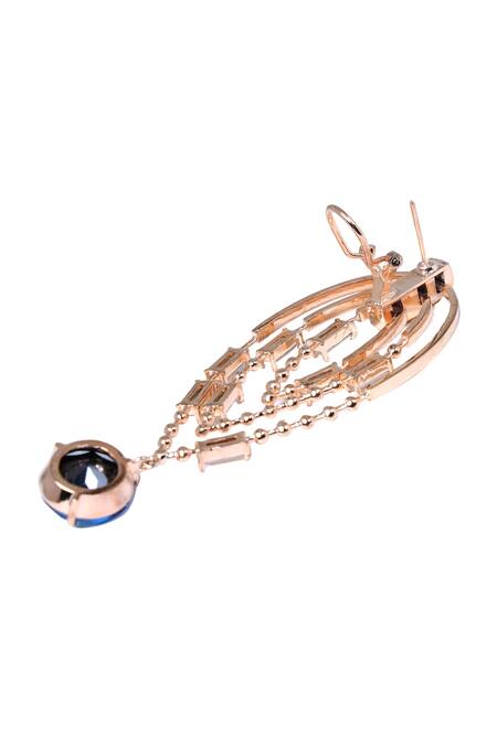 Esme By Aashna Dalmia Gold Plated Artificial Stones Crystal Cutwork Danglers Online at Aza Fashions Esme By Aashna Dalmia_Gold Plated Artificial Stones Crystal Cutwork Danglers _Online_at_Aza_Fashions