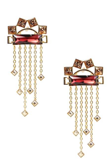 Esme By Aashna Dalmia Geometric Chain Danglers 