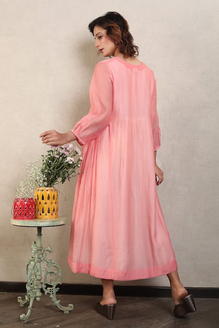 Falguni.Foram Floral Print Dress With Jacket 