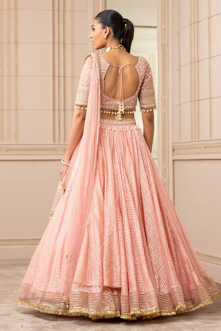 Tarun Tahiliani Silk Organza Brocade Lehenga Set 