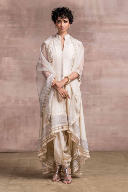 Tarun Tahiliani Chanderi Kurta & Dhoti Pant Set 