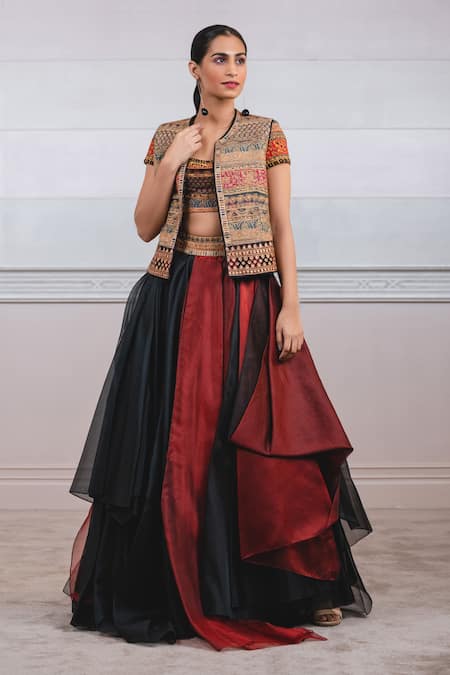 Tarun Tahiliani Matka Silk Gilet  