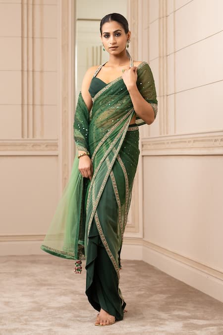 Tarun Tahiliani Draped Lehenga Saree Set 