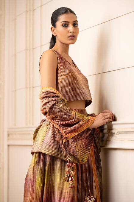Buy Tarun Tahiliani Multi Color Handloom Jacket Open And Trousers Set Online at Aza Fashions Buy_Tarun Tahiliani_Multi Color Handloom Jacket Open And Trousers Set_Online_at_Aza_Fashions