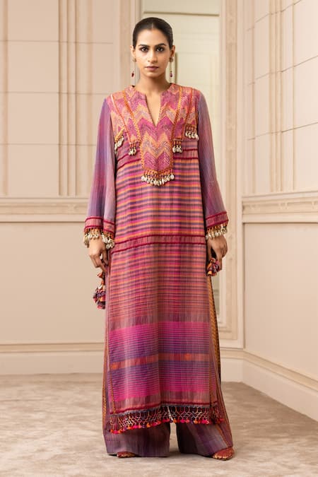 Tarun Tahiliani Handloom Kantha Work Kurta 