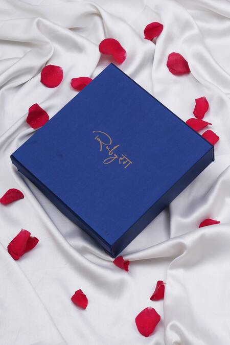 Shop_Ruby Raang_Multi Color Bead And Kundan Layered Necklace _Online_at_Aza_Fashions