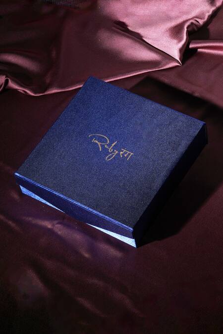 Shop Ruby Raang White Kundan And Pearl Studded Necklace Online at Aza Fashions Shop_Ruby Raang_White Kundan And Pearl Studded Necklace _Online_at_Aza_Fashions