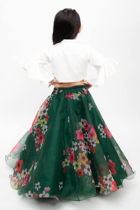 Fayon Kids Printed Lehenga Set 