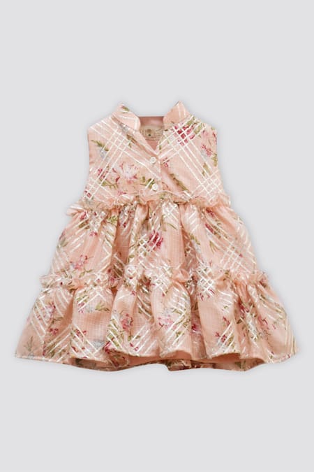 FAYON KIDS Printed Anarkali 