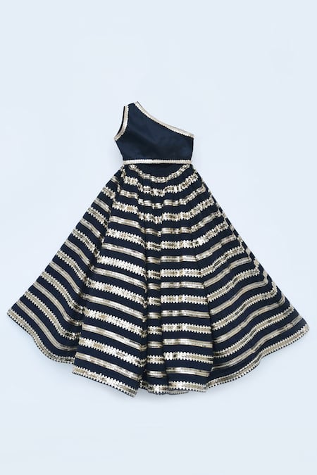 Fayon Kids One Shoulder Lehenga Set 