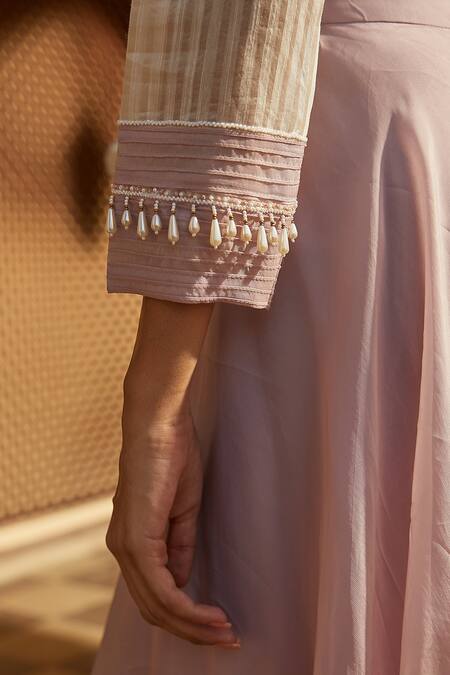 Shop Radhika & Raghav Purple Organza Embroidery Sequin Sweetheart Neck Jacket And Sharara Set Online at Aza Fashions Shop_Radhika & Raghav_Purple Organza Embroidery Sequin Sweetheart Neck Jacket And Sharara Set _Online_at_Aza_Fashions