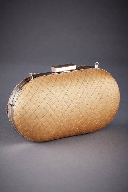 Buy_RI.Ritu Kumar_Gold Beads Embellished Clutch_Online_at_Aza_Fashions