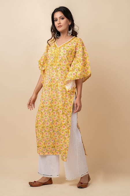 Kalakaari By Sagarika Printed Kaftan & Pant Set 