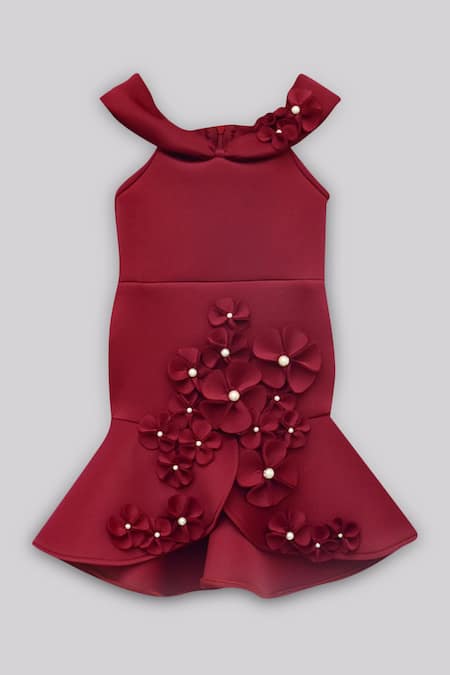 Fayon Kids Floral Fish Cut Dress 