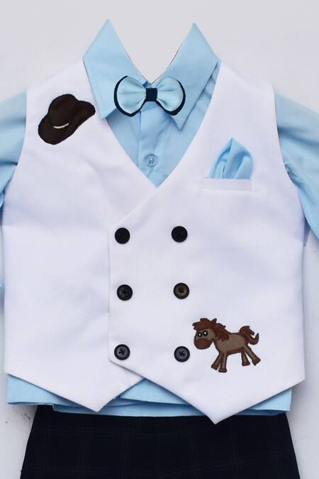 Buy_Fayon Kids_Blue Cotton Printed Pant Set _Online_at_Aza_Fashions