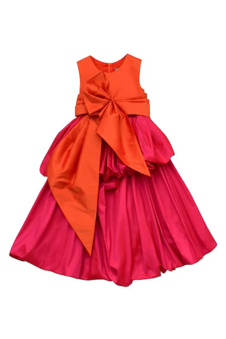 Buy Fawn Sequin Bow Gown for Girls – Mumkins
