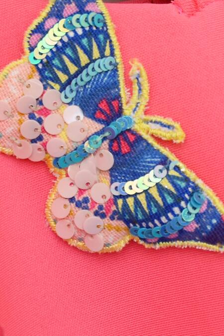 Fayon Kids_White Cotton, Lycra Sequins Printed Pant Set _Online_at_Aza_Fashions