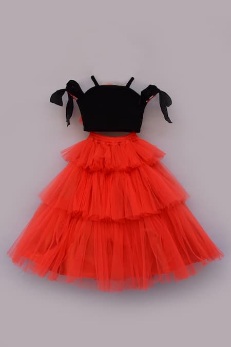 Fayon Kids Embellished Top & Skirt Set 