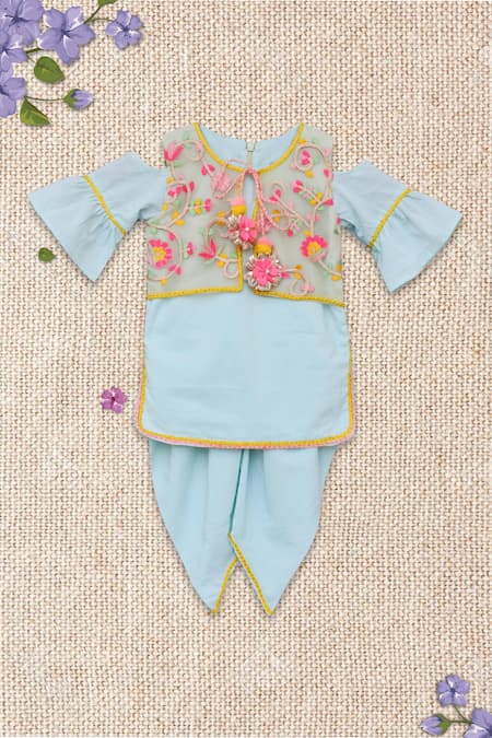 Fayon Kids Embroidered Kurta Set 