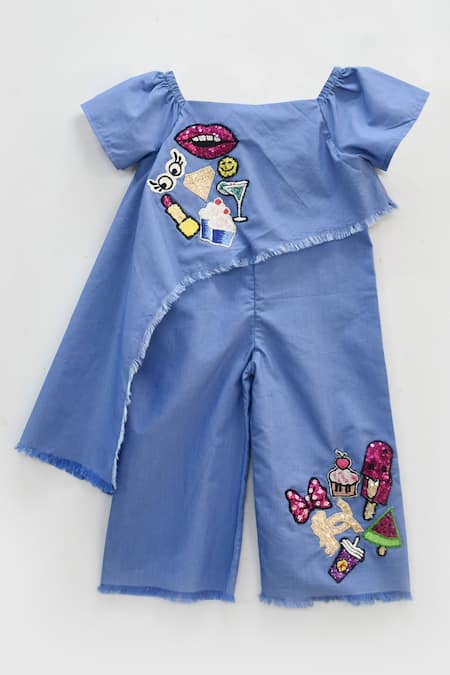 FAYON KIDS Embroidered Jumpsuit 