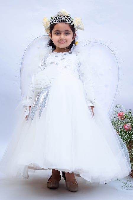 Fayon Kids Embroidered Gown 