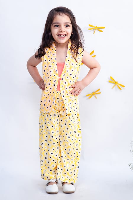 FAYON KIDS Printed Jacket & Pant Set 