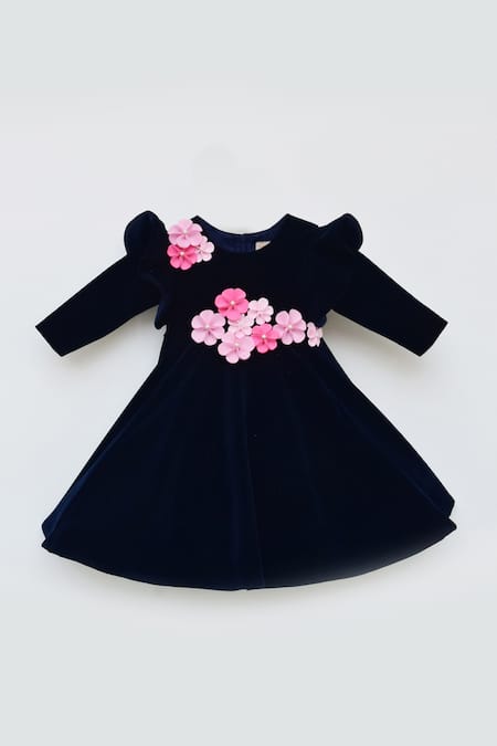 hirigin Baby Girls Velvet Dress and Headdress, Wine Red Solid Color Long  Sleeve Flouncy Skirt with Bow Knot Decor - Walmart.com