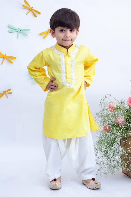 Fayon Kids Embroidered Kurta Set 