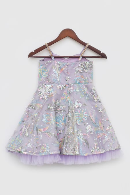 Fayon Kids Sequin Embroidered Dress 