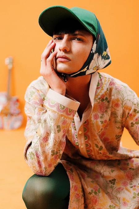 Wabi Sabi By Anshum-Ritesh Off White Chanderi Embroidery Floral Fantasy Kurta Set Online at Aza Fashions Wabi Sabi By Anshum-Ritesh_Off White Chanderi Embroidery Floral Fantasy Kurta Set _Online_at_Aza_Fashions