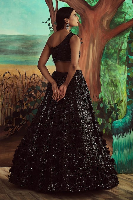 Angad Singh Sequin Embroidered Lehenga Set 