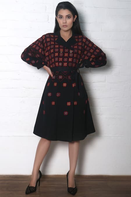 Chandrima Embroidered Jacket Dress 