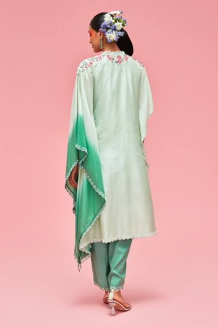 Nachiket Barve Split Sleeve Kaftan Tunic & Palazzo Set 