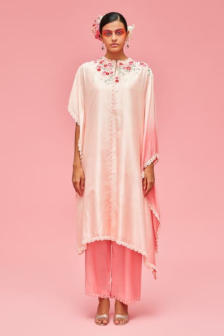 Nachiket Barve Split Sleeve Kaftan Tunic & Palazzo Set 