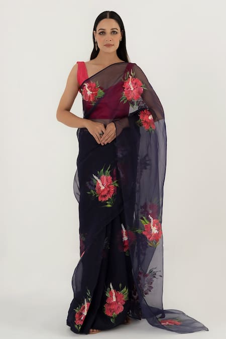 Fallon.Studio by Shruti Kaushik The Dhuni Hand Painted Saree 