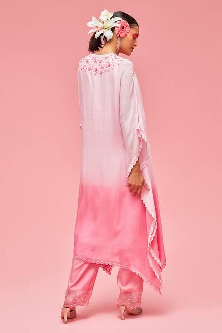 Nachiket Barve Ombre Kaftan Tunic & Palazzo Set 