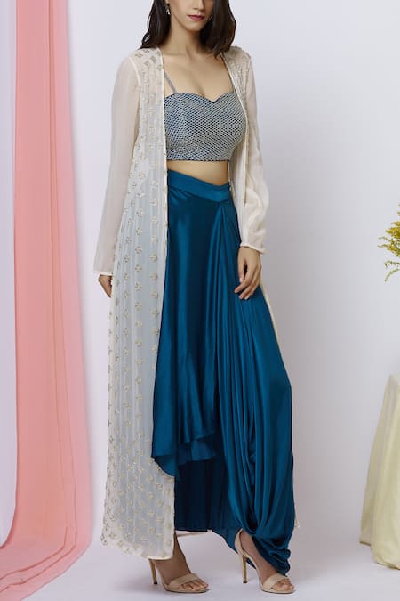 Aariyana Couture  Draped Skirt Set 