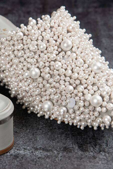 Rhe-Ana_Grey Pearl Pretty Block Heel Mules_Online_at_Aza_Fashions