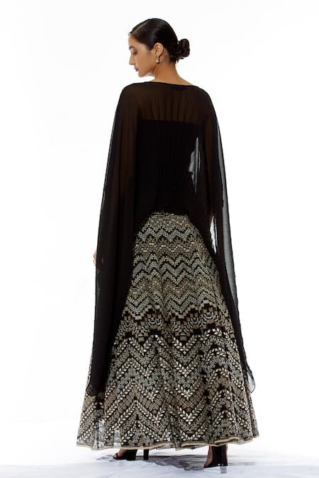 Kavita Bhartia Embroidered Lehenga with Organza Top