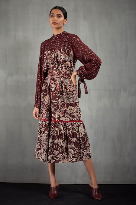 Kavita Bhartia Floral Print Dress 