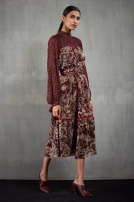 Kavita Bhartia Floral Print Dress 