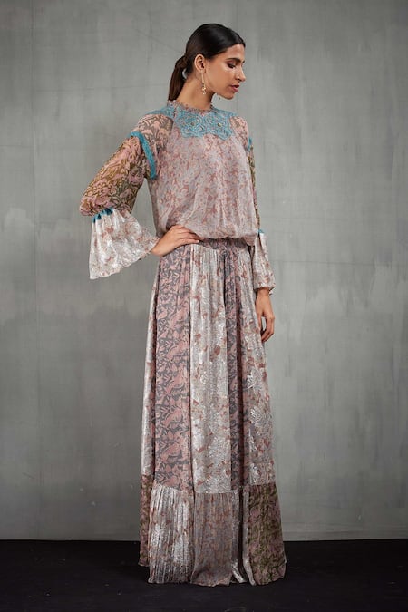 Kavita Bhartia Floral Print Gown 