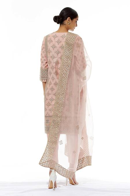 Kavita Bhartia Chanderi Embroidered Kurta Set